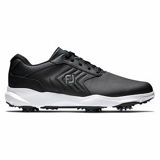 Men's Footjoy Ecomfort Spikes Golf Shoes Black NZ-164516